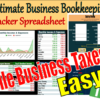 Ultimate Business Bookkeeping Tracker Spreadsheet