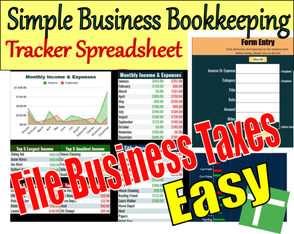 Business Bookkeeping Tracker